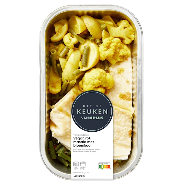 Uit de keuken van PLUS Roti Masala vegan