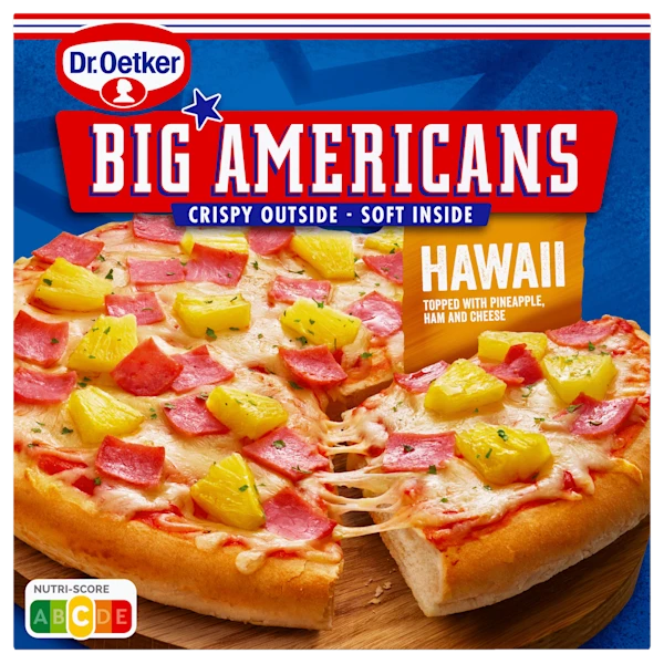 Dr. Oetker Big Americans pizza Hawaii
