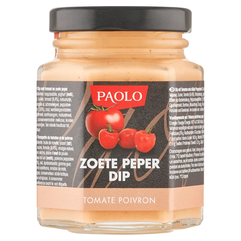 Paolo Zoete peper tomaat dip
