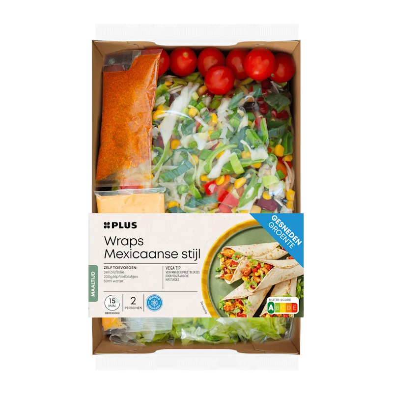 PLUS Gesneden verspakket Mexicaanse wraps