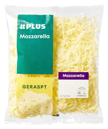Geraspte kaas mozzarella