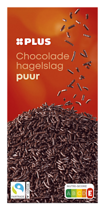 Chocoladehagel puur Fairtrade