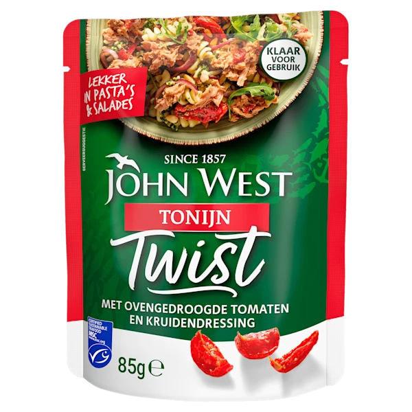 John West Tonijn Twist Gedroogde Tomaat&Kruiden