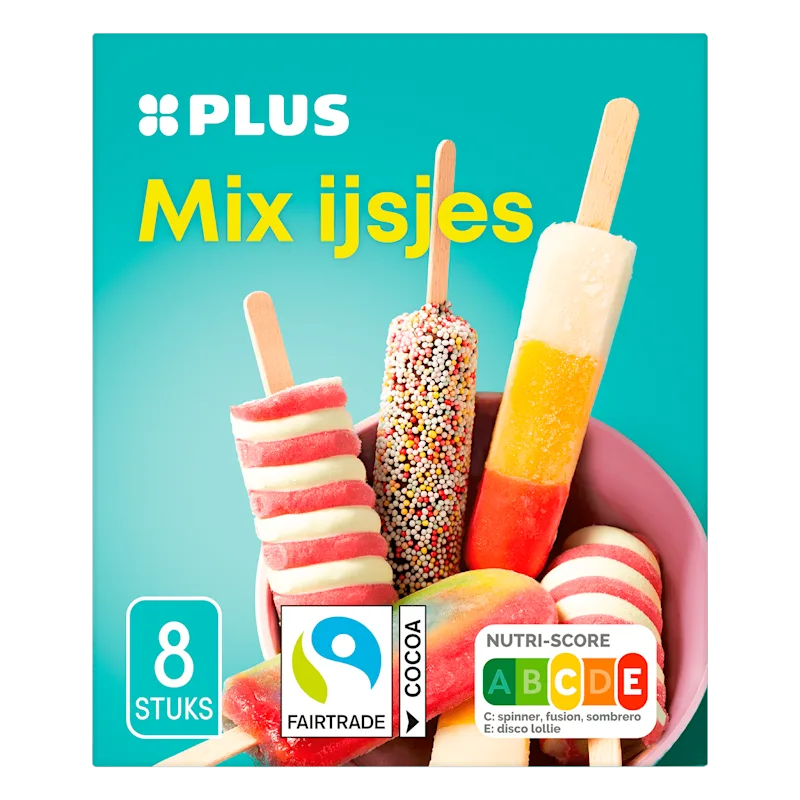 PLUS Mix-pack waterijsjes en roomijsjes