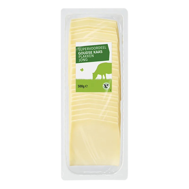 Neutraal Gouda plakken jong 500 gram