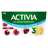Activia Kers 0% 4x125gr