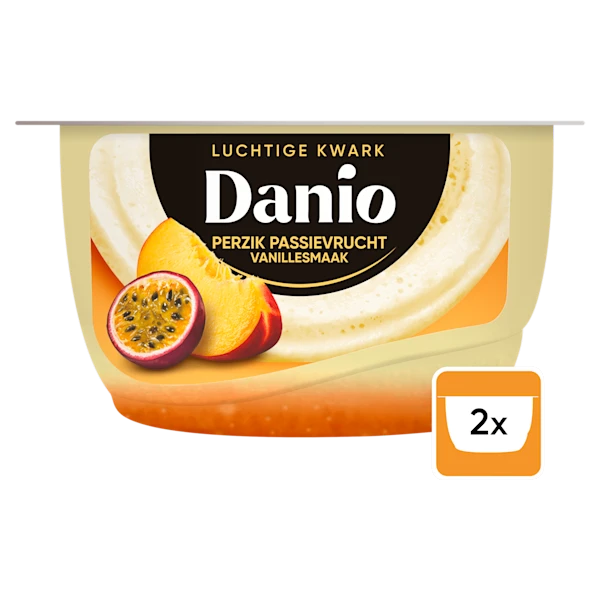 Danio Luchtige kwark perzik-passievrucht
