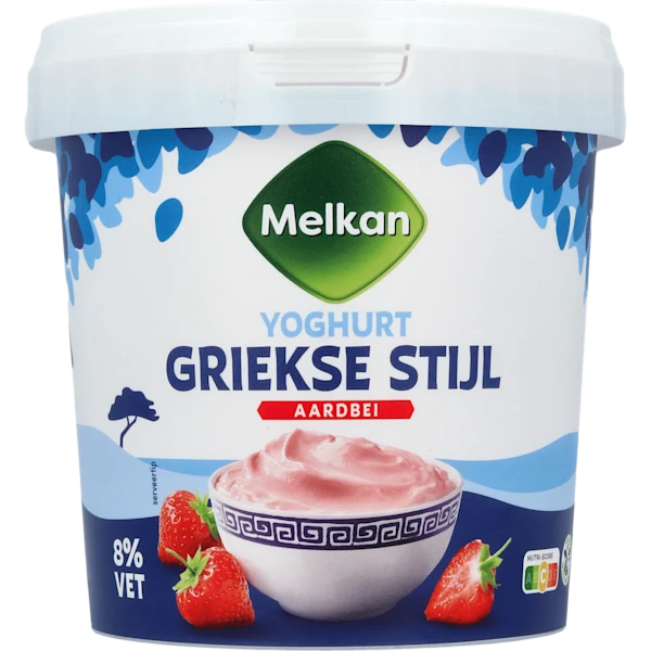 Melkan Griekse stijl aardbei