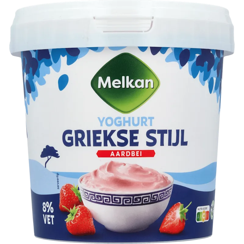 Melkan Griekse stijl aardbei