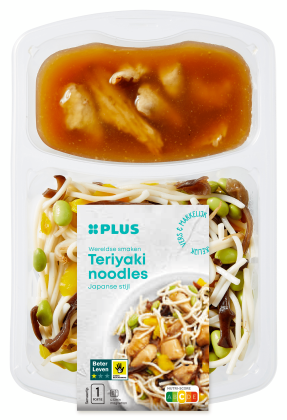 Teriyaki noodles Japanse stijl