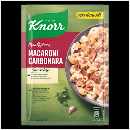 Knorr Mix voor Macaroni Carbonara