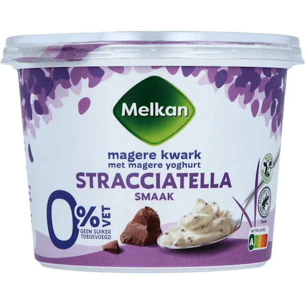 Melkan Kwark magere stracciatella