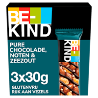BeKind Notenrepen glutenvrij chocolade zout 