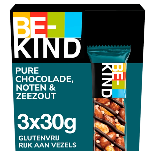 BeKind Notenrepen glutenvrij chocolade zout