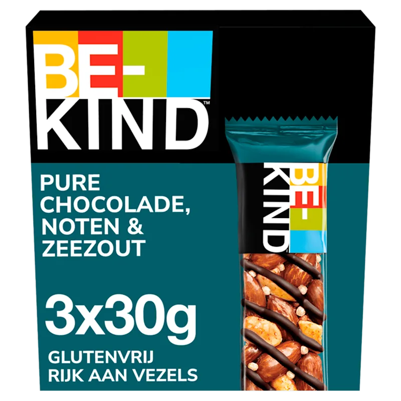 BeKind Notenrepen glutenvrij chocolade zout