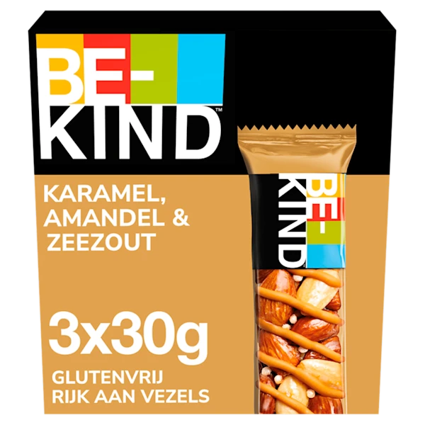 BeKind Notenrepen glutenvrij karamel amandel