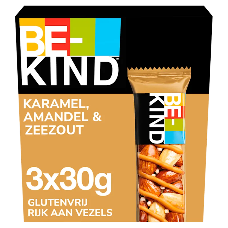 BeKind Notenrepen glutenvrij karamel amandel