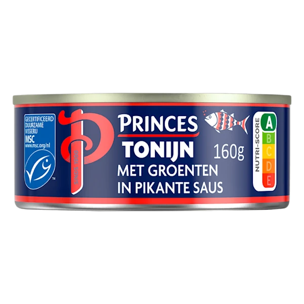 Princes Tonijnstukken met groenten MSC