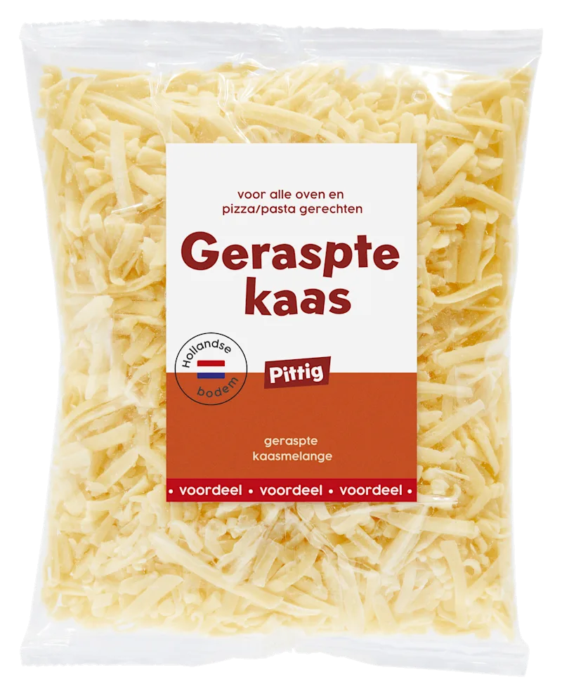 Neutraal Gouda Geraspte kaas pittig