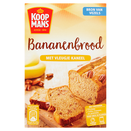 Koopmans Bananenbrood met kaneel bakmix