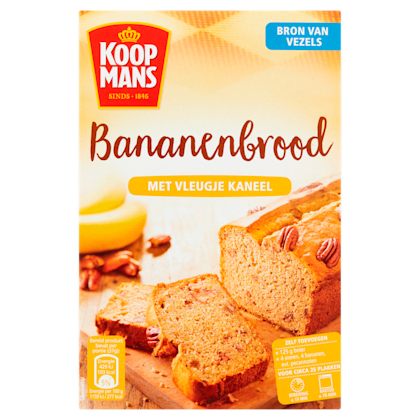 Bananenbrood met kaneel bakmix