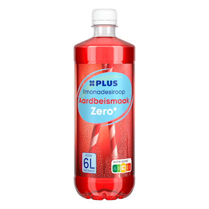 Limonadesiroop aardbei zero