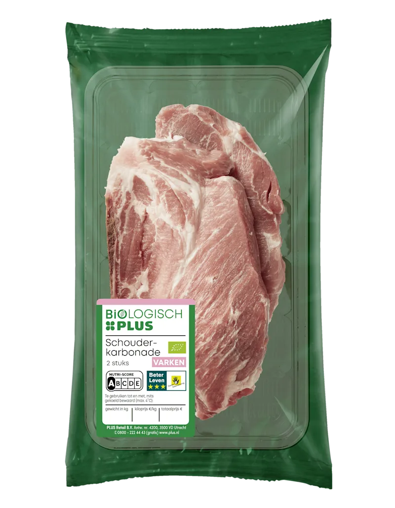 Biologisch PLUS Schouderkarbonade 2 stuks