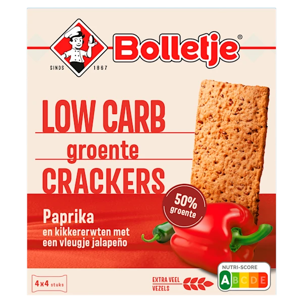 Bolletje Groentecrackers paprika