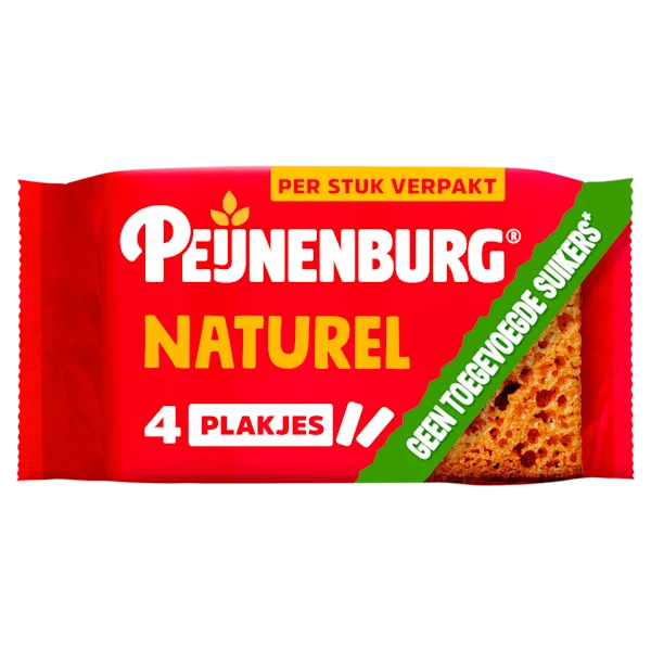 Peijnenburg Naturel zonder toegev. suiker 4-pack