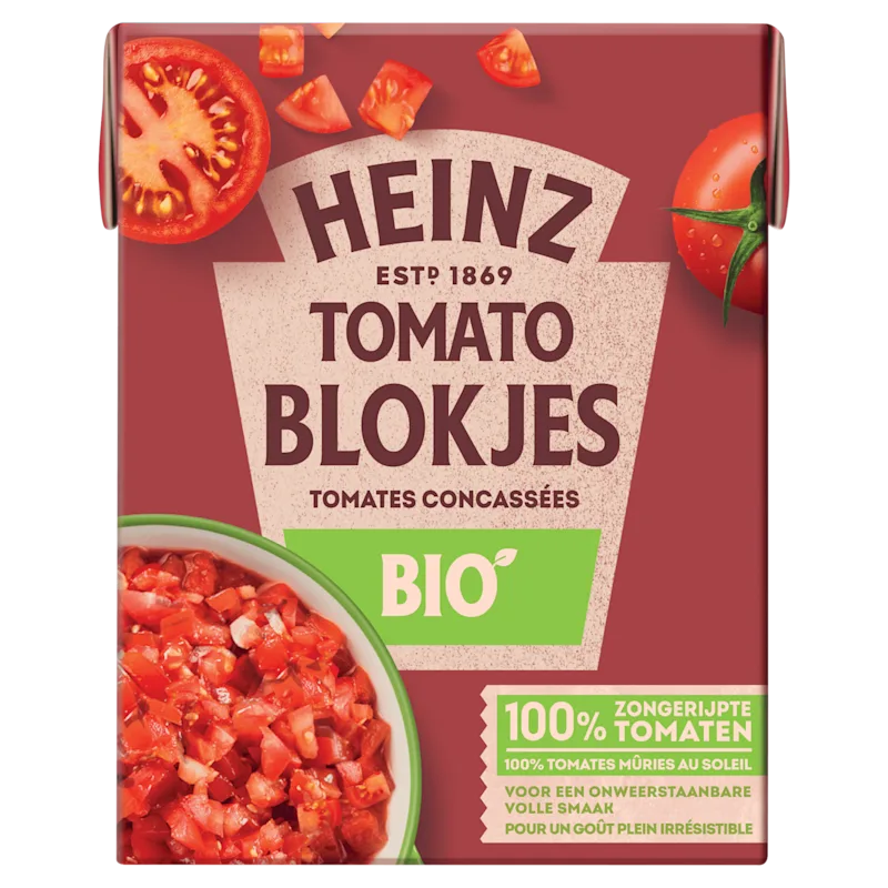 Heinz Tomatenblokjes bio