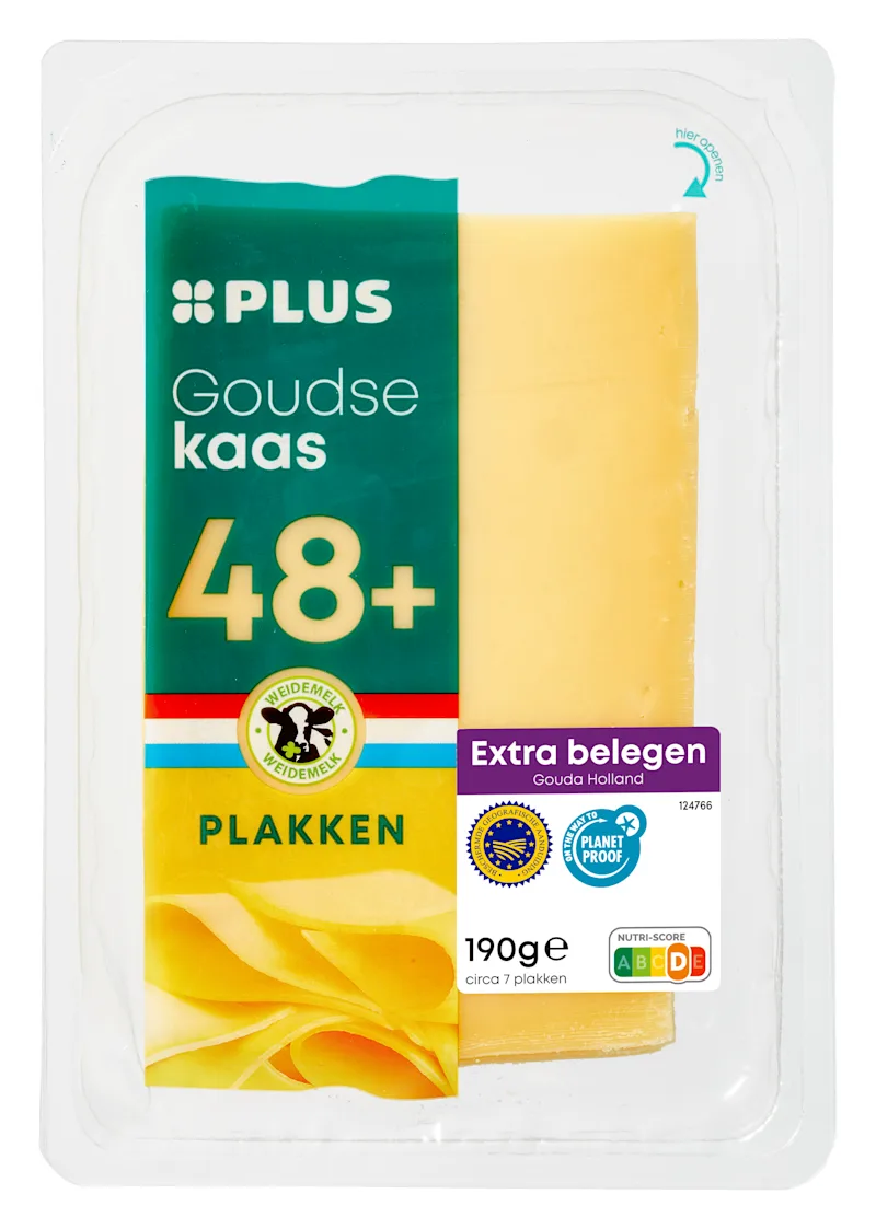 PLUS Goudse extra belegen 48+ plakken