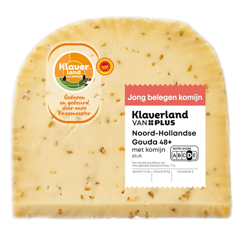PLUS Klaverland Jong belegen komijn 48+ stuk