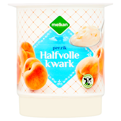 Halfvolle kwark perzik