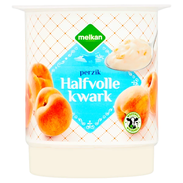 Melkan Halfvolle kwark perzik