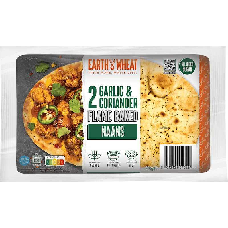 Earth & Wheat Naanbrood knoflook koriander