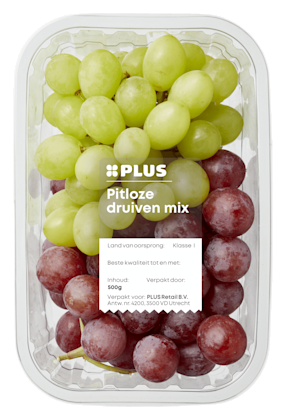 Druiven mix rood en wit pitloos