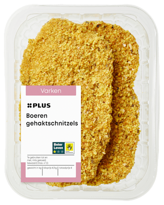 Boeren gehaktschnitzels