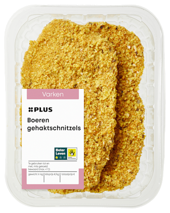 Boeren gehaktschnitzels - PLUS