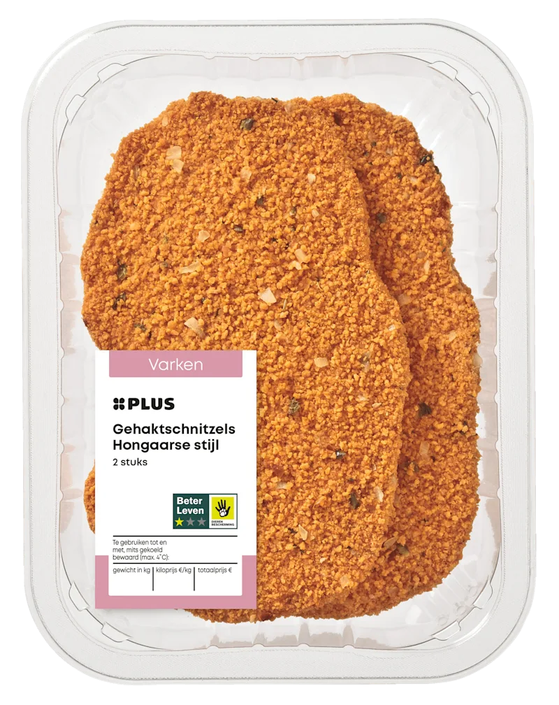 PLUS Gehaktschnitzels Hongaarse stijl 2st