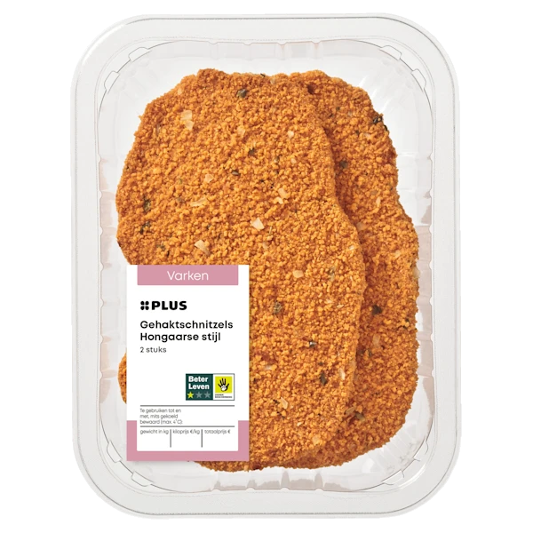 PLUS Gehaktschnitzels Hongaarse stijl 2st