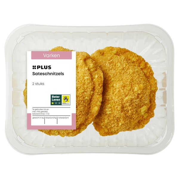 PLUS Sateschnitzels 2 stuks