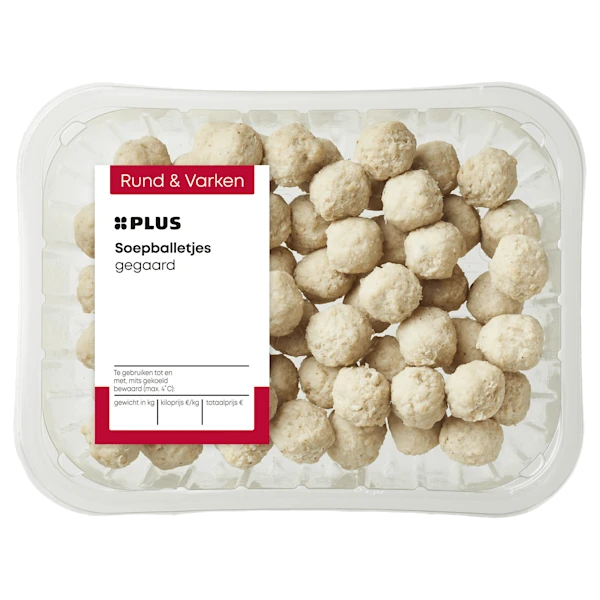 PLUS Gegaarde soepballetjes