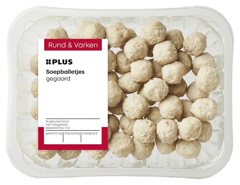 PLUS Gegaarde soepballetjes