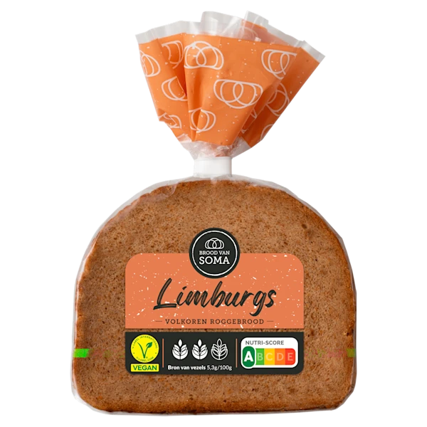 Brood van Soma Limburgs Rogge-tarwebrood