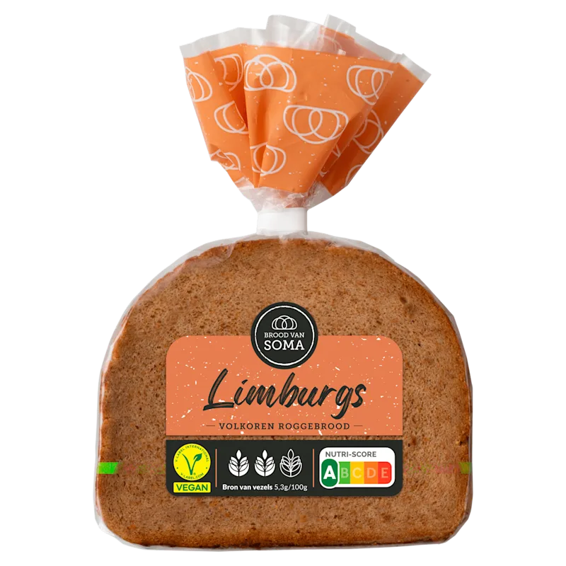 Brood van Soma Limburgs Rogge-tarwebrood