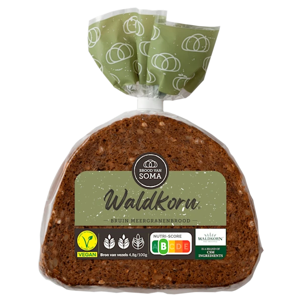 Brood van Soma Waldkorn tarweroggebrood