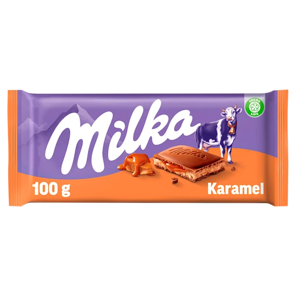 Milka Chocoladereep Karamel