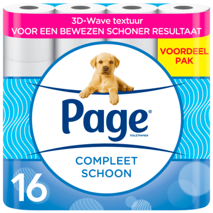 Page Compleet Schoon toiletpapier