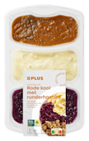 PLUS Rode kool met hachee en aardappelpuree