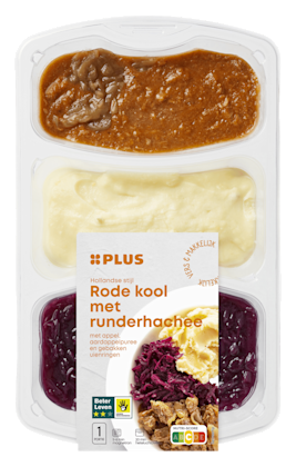 Rode kool met hachee en aardappelpuree